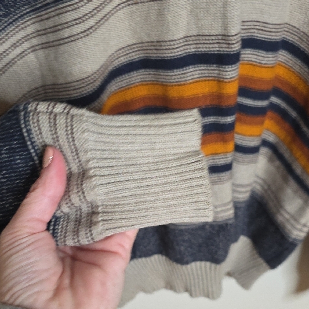 Sun + Stone Multicolor Striped Turtleneck Sweater - Picture 5 of 6